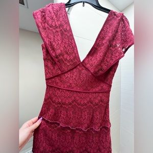 Foxiedox burgundy women’s dress in XS size